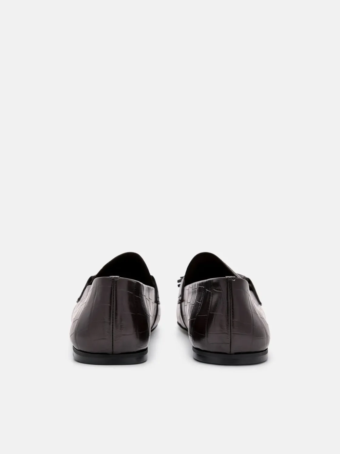 Leather Tassel Loafers - Dark Brown