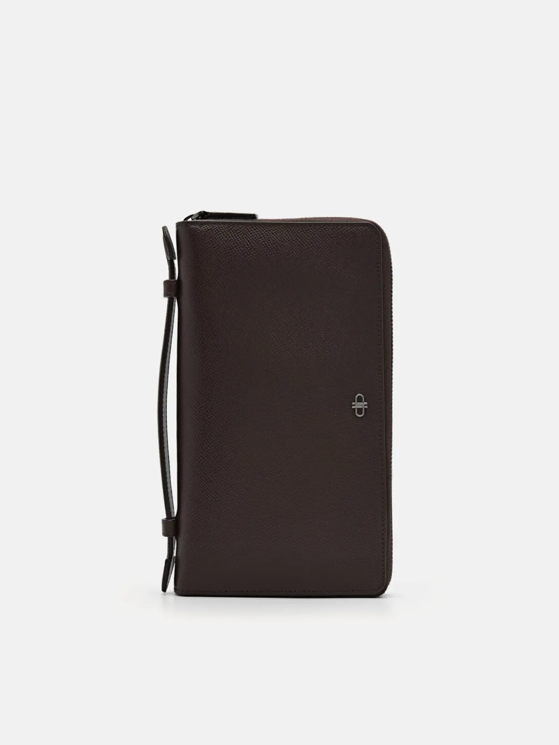 Leather Travel Organiser - Dark Brown