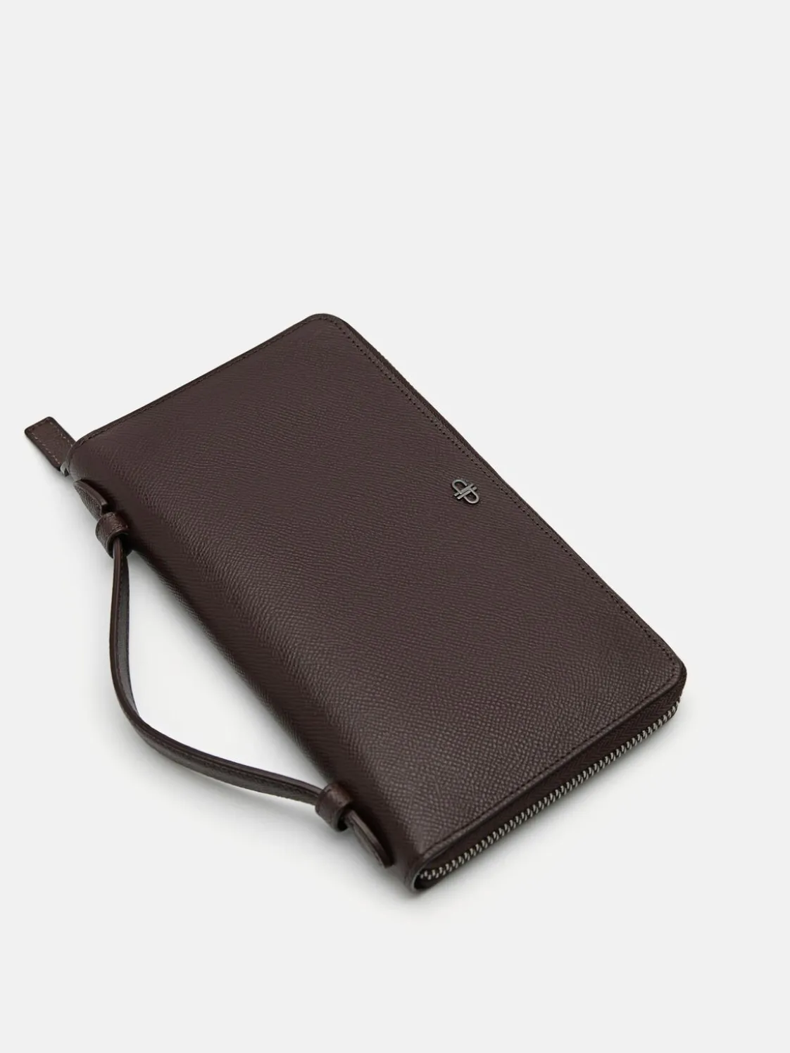 Leather Travel Organiser - Dark Brown