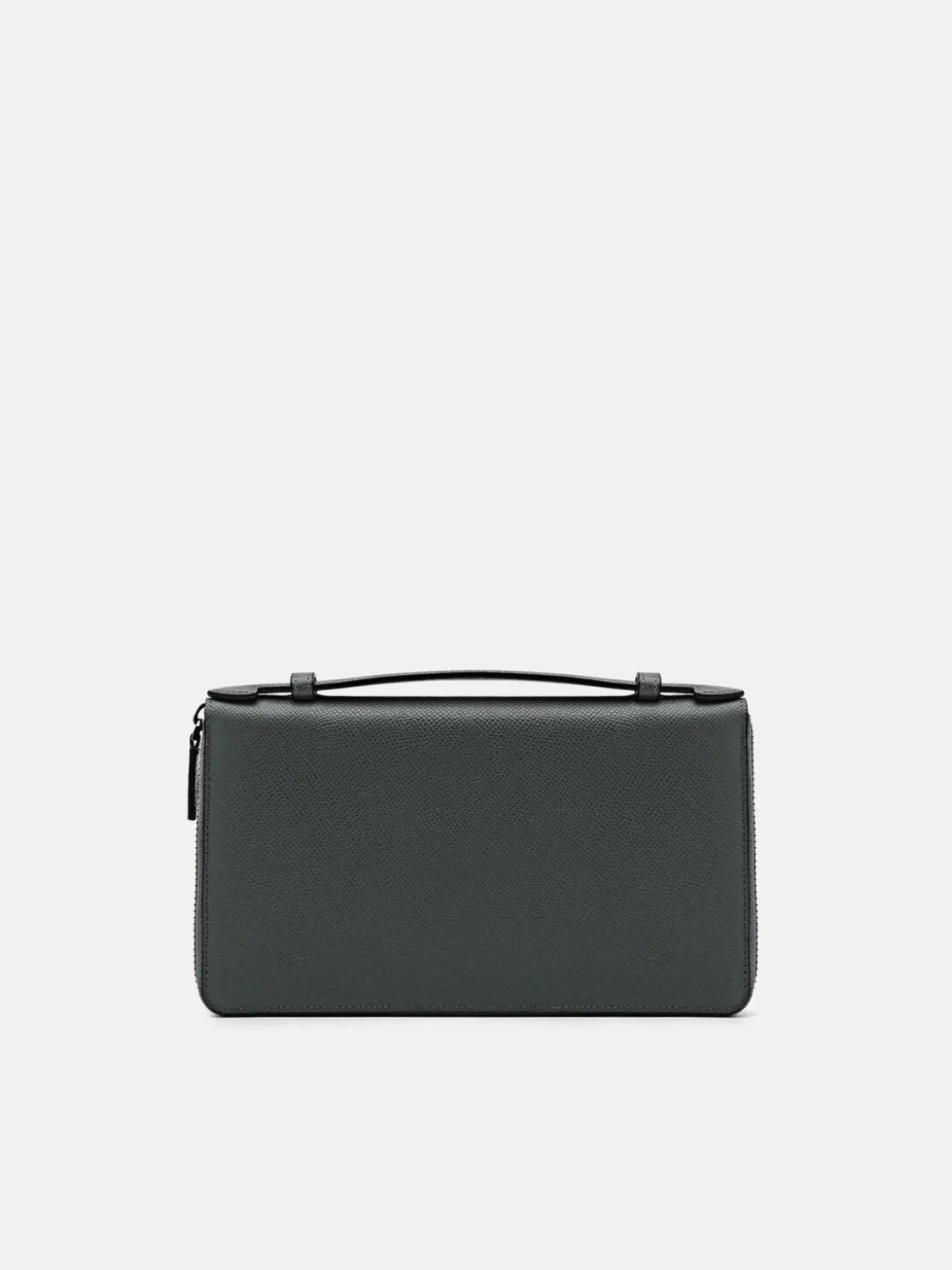 Leather Travel Organizer - Dark Grey