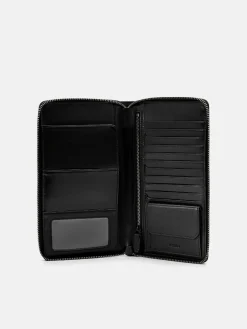 Leather Travel Organizer - Black