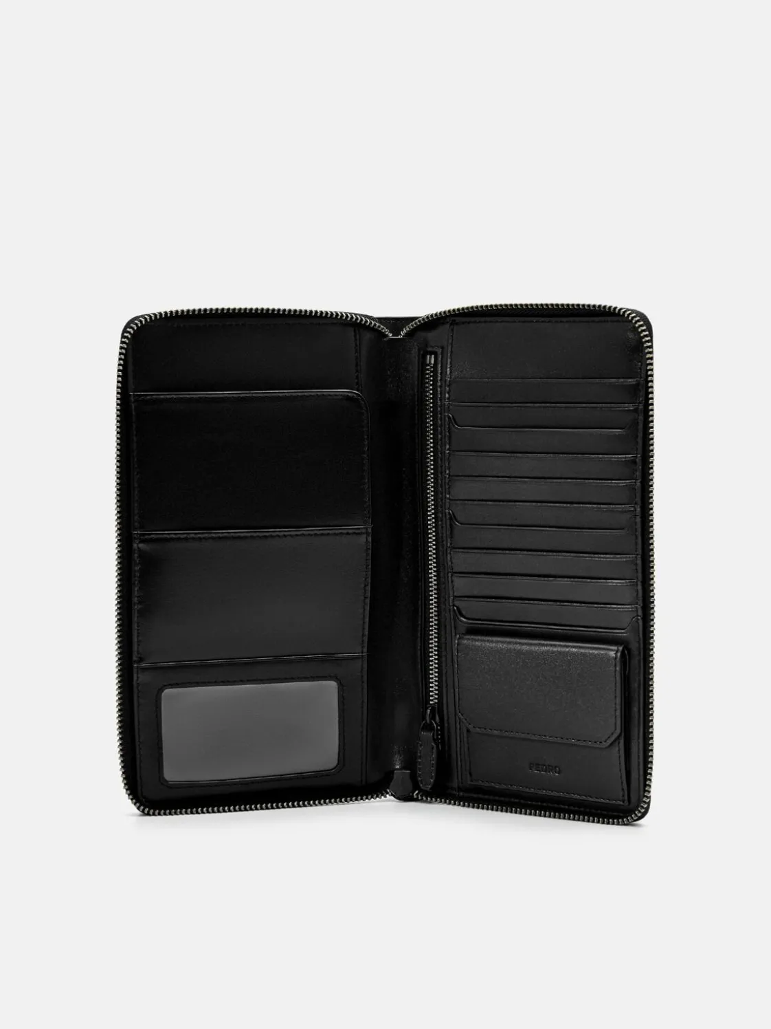 Leather Travel Organizer - Black