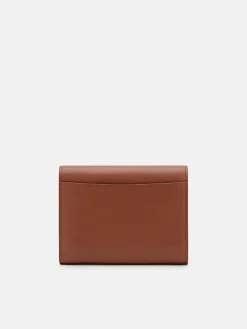 Leather Tri-Fold Wallet - Cognac