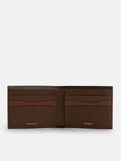 Leather Wallet with Insert - Dark Brown