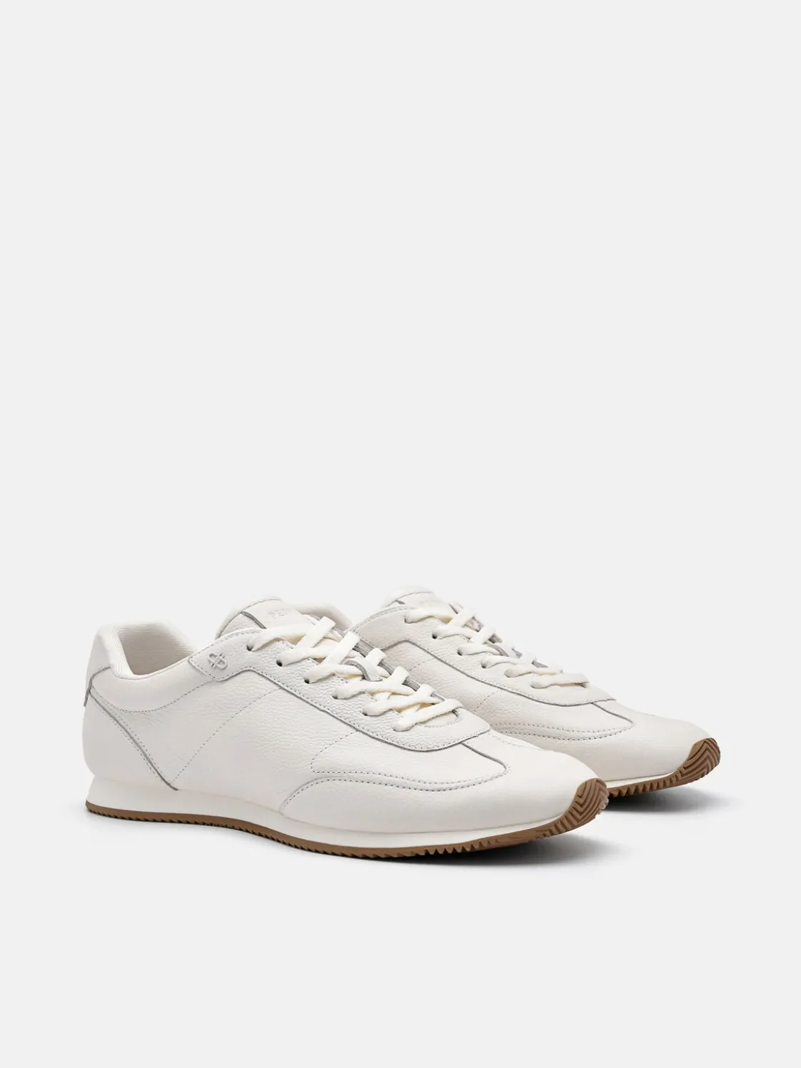 Lewis Leather Sneakers - Chalk