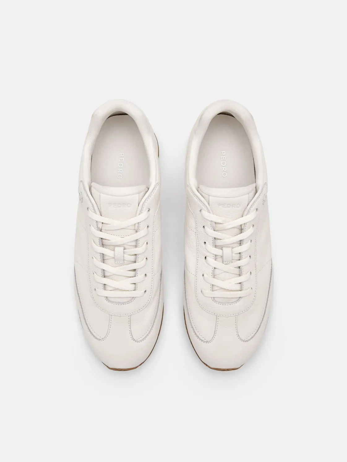 Lewis Leather Sneakers - Chalk