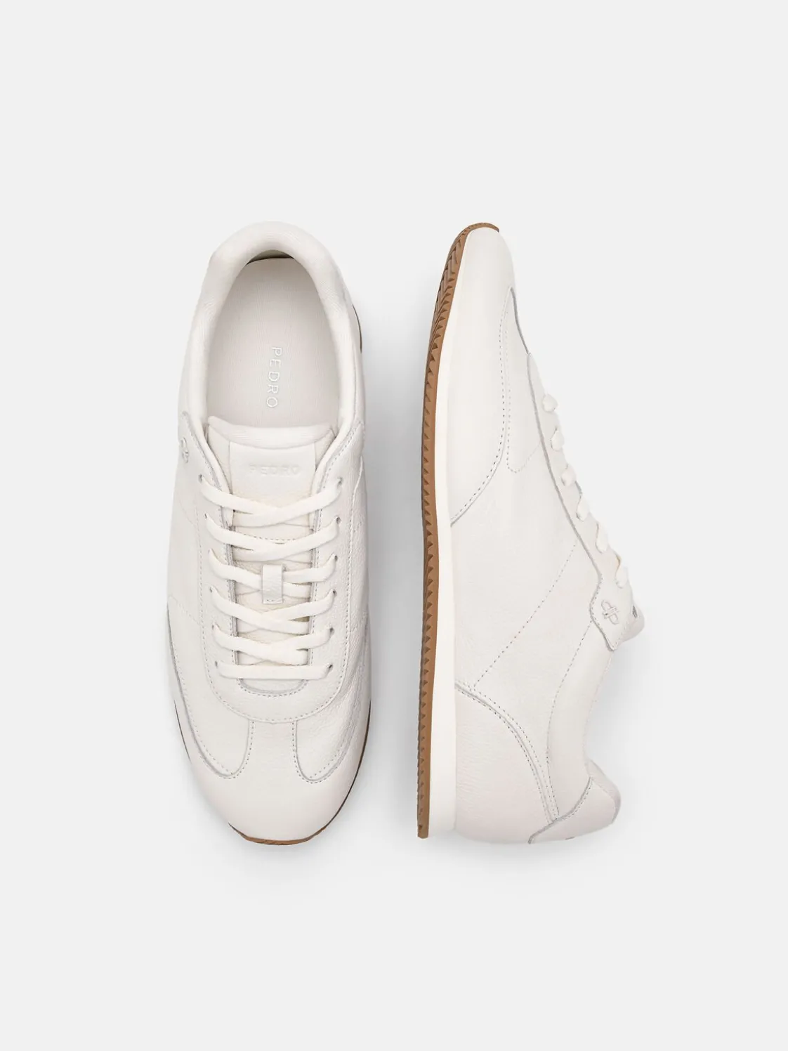Lewis Leather Sneakers - Chalk