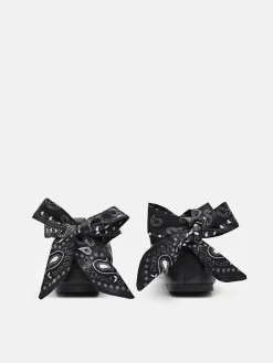 Lexa Leather Ballerina Flats - Black