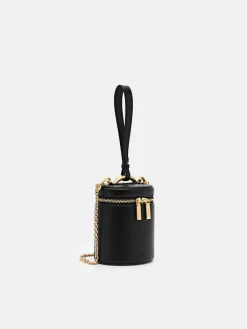 Lia Barrel Pouch - Black