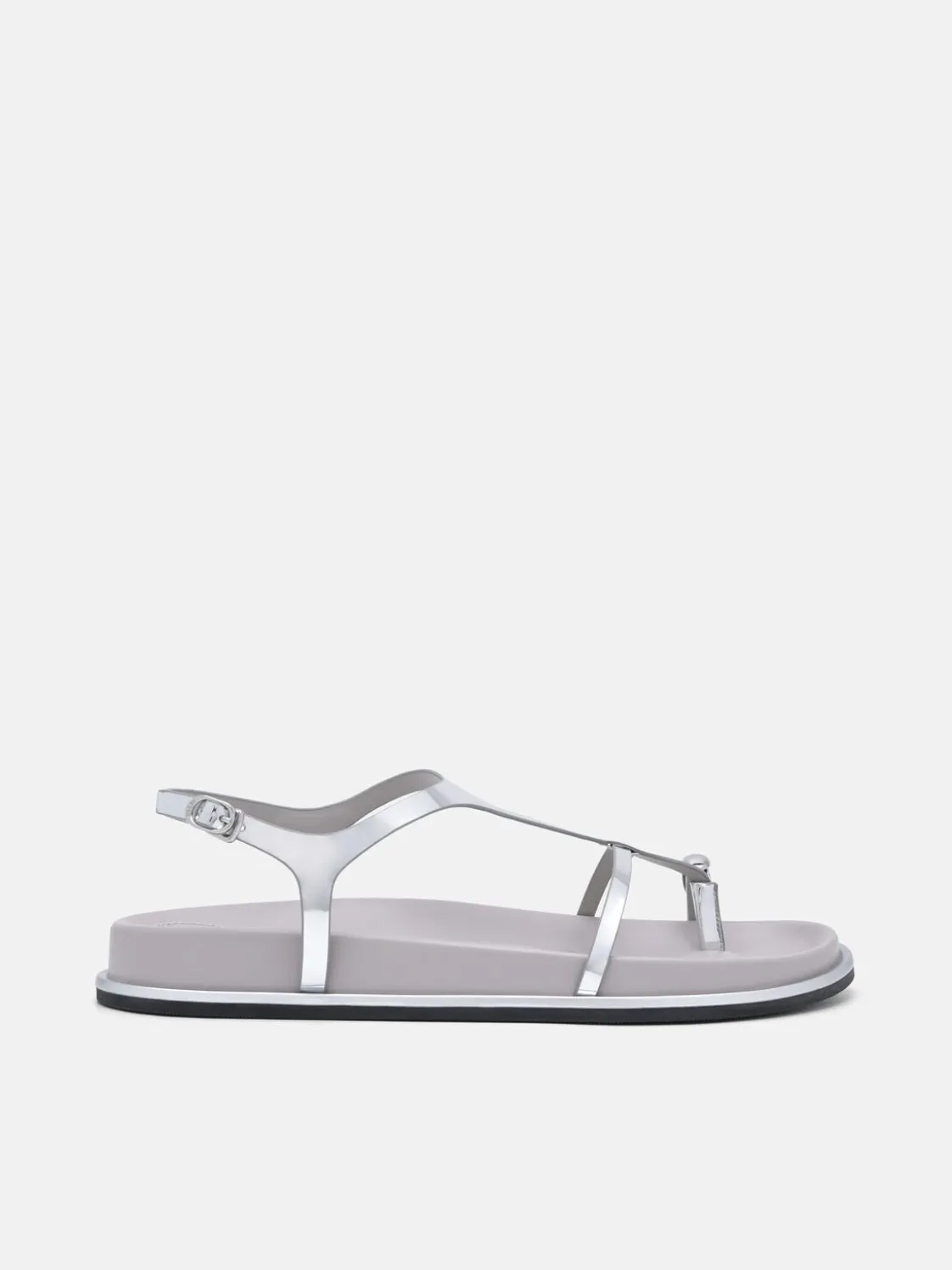 Lia Caged Sandals - Silver