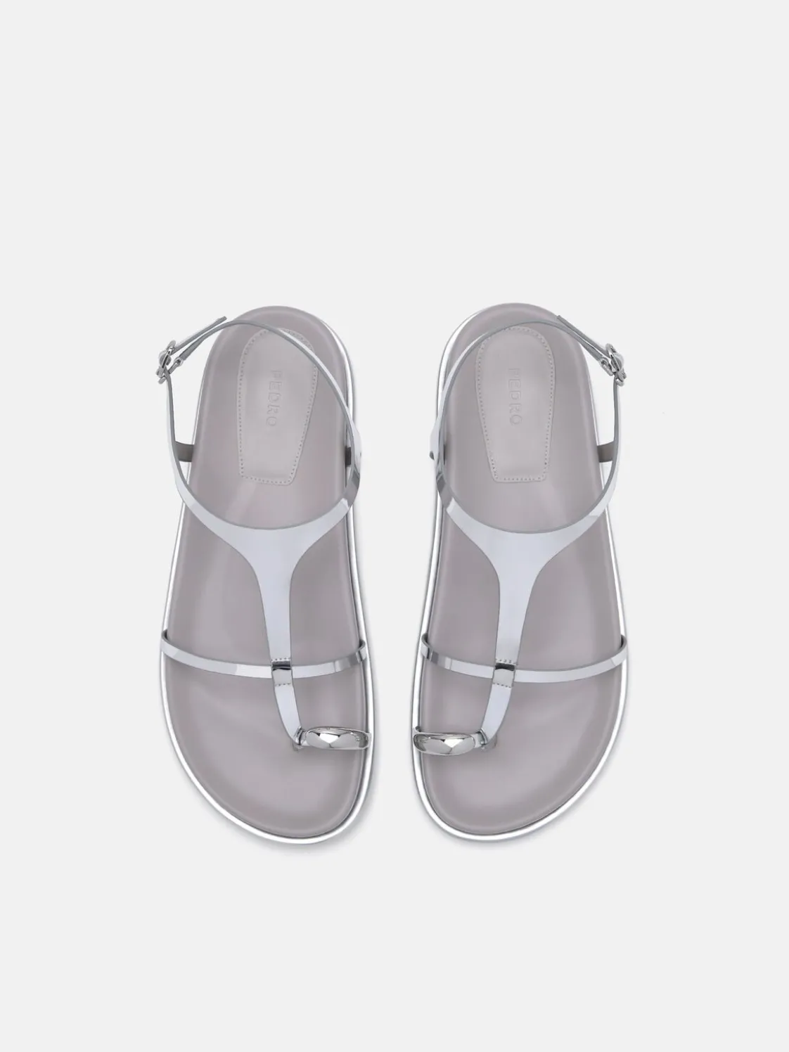 Lia Caged Sandals - Silver