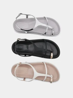 Lia Caged Sandals - Silver