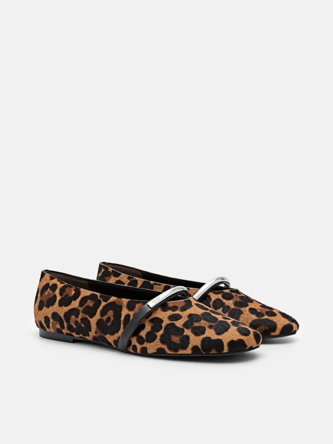 Lia Calf Hair Ballerina Flats - Multi