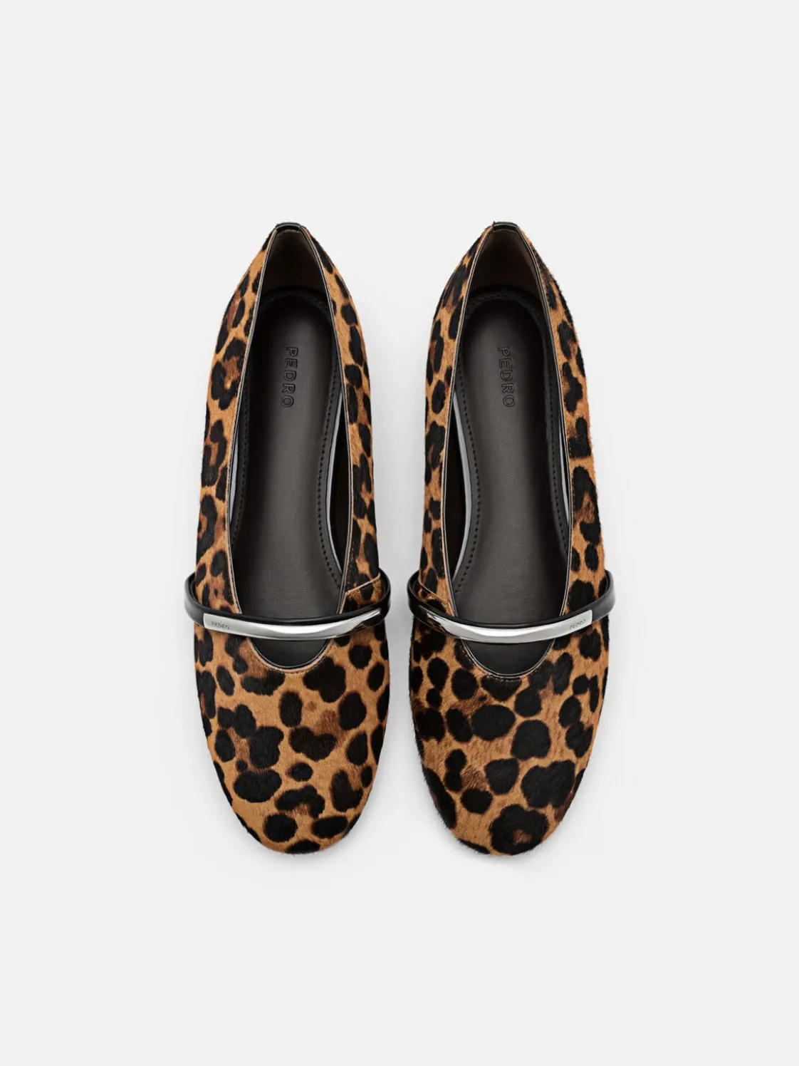 Lia Calf Hair Ballerina Flats - Multi