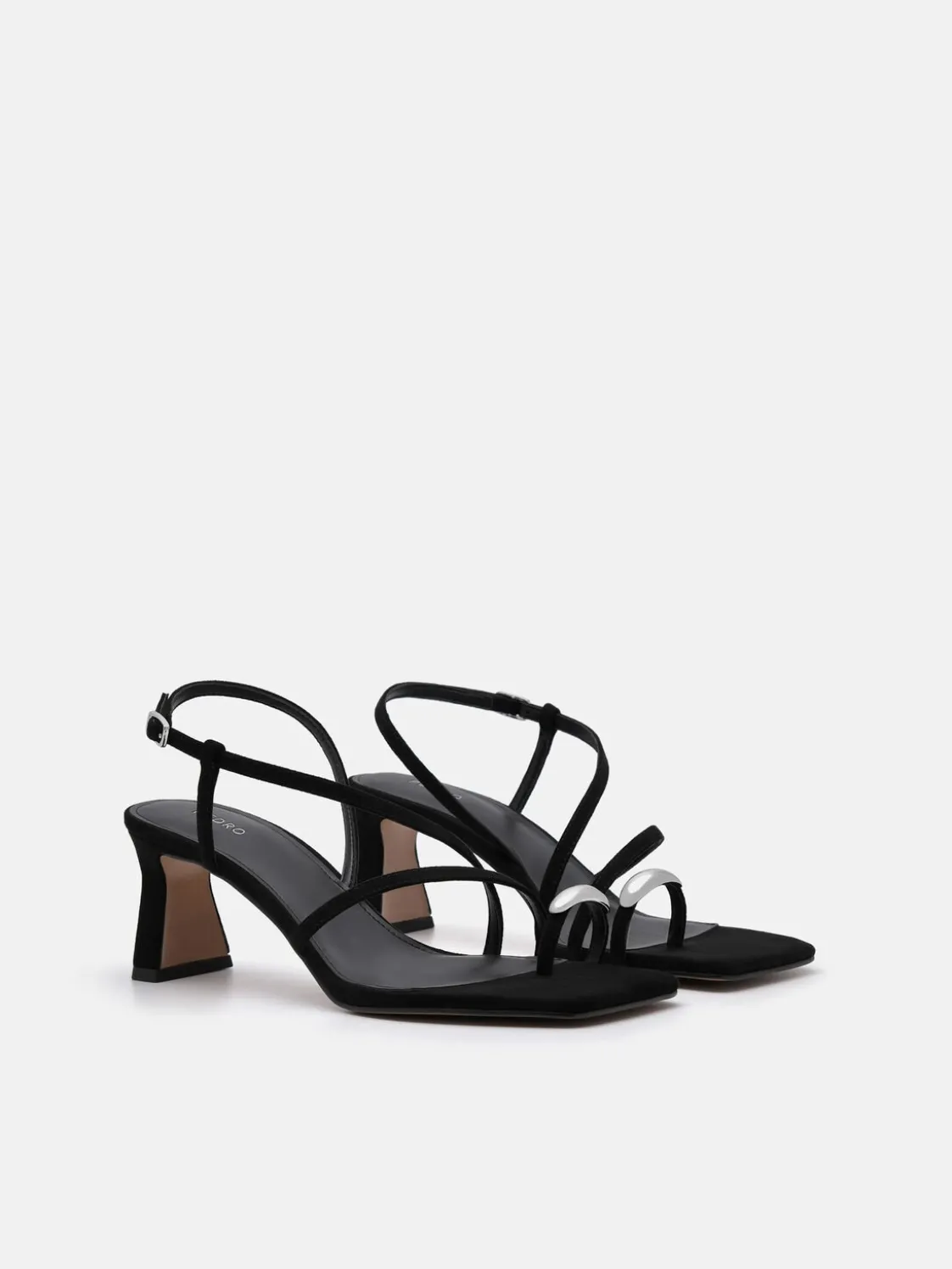 Lia Heel Sandals - Black