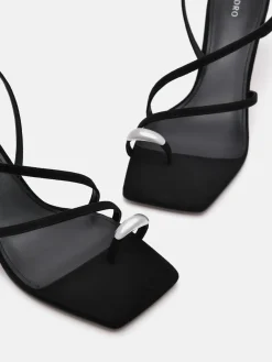 Lia Heel Sandals - Black