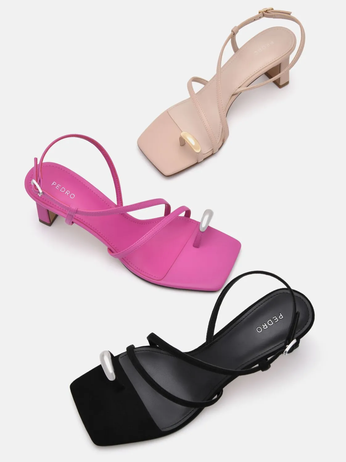 Lia Heel Sandals - Black