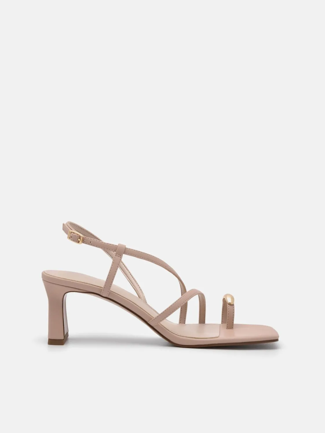 Lia Heel Sandals - Nude
