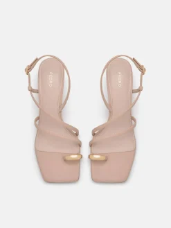 Lia Heel Sandals - Nude