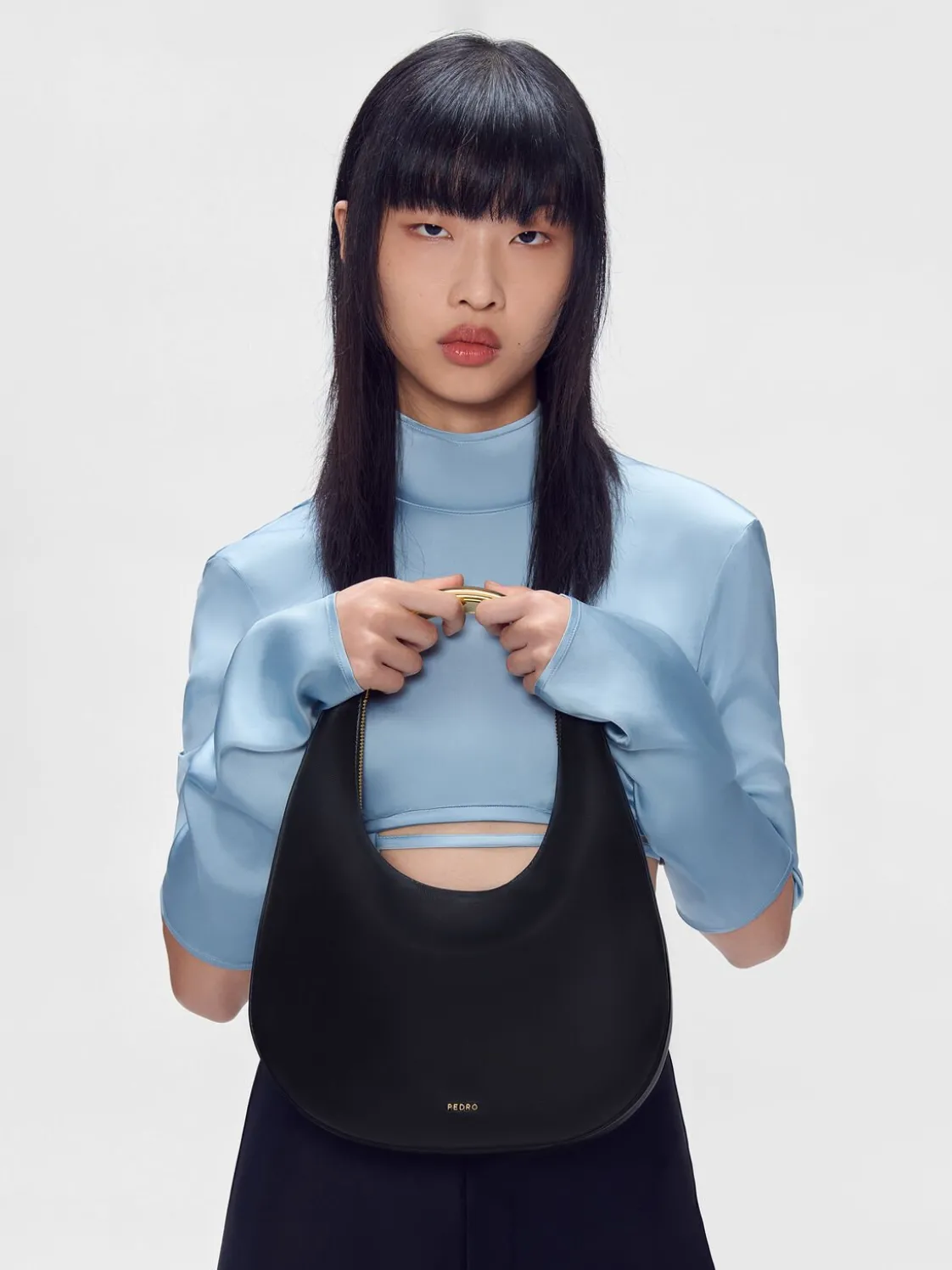 Lia Hobo Bag - Black