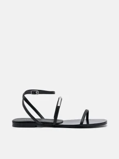 Lia Strappy Sandals - Black