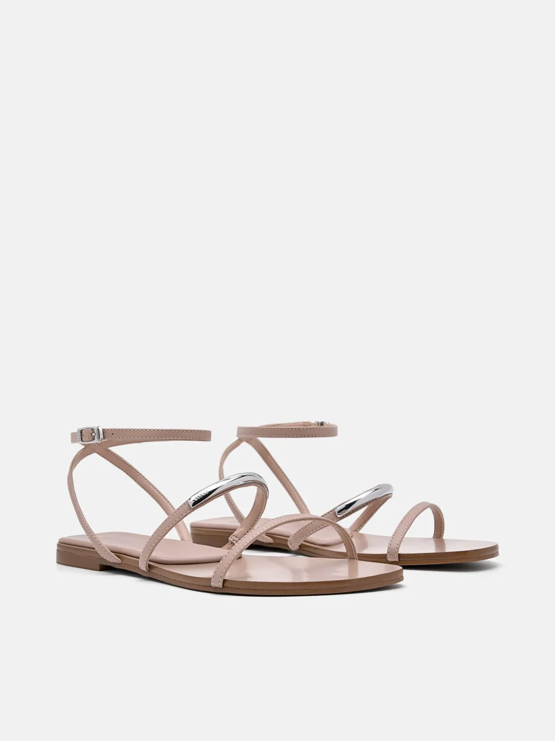 Lia Strappy Sandals - Nude