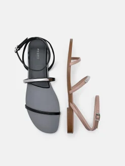 Lia Strappy Sandals - Nude