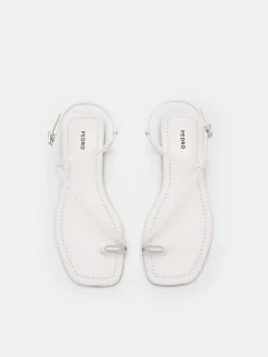 Lia Toe Ring Sandals - Chalk
