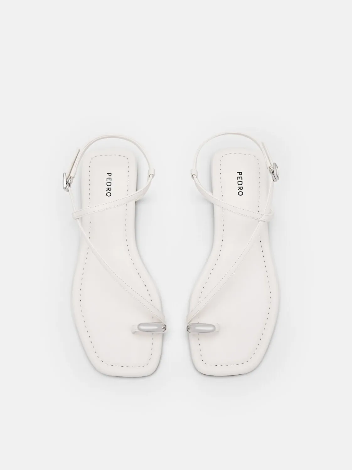 Lia Toe Ring Sandals - Chalk