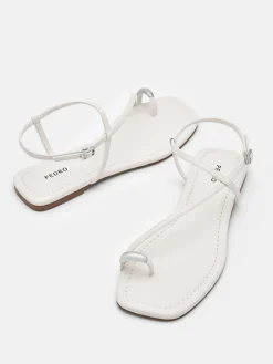 Lia Toe Ring Sandals - Chalk