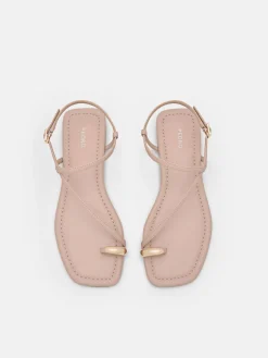 Lia Toe Ring Sandals - Nude