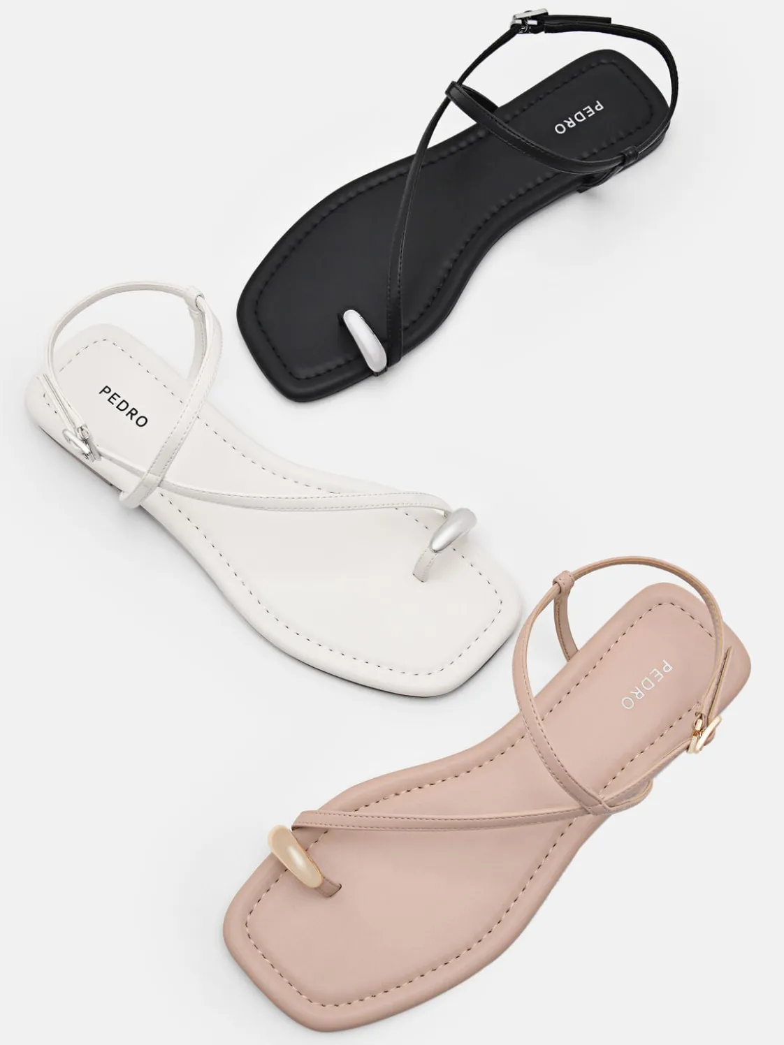 Lia Toe Ring Sandals - Nude