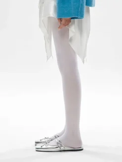 Linea Mary Jane Mules - Silver