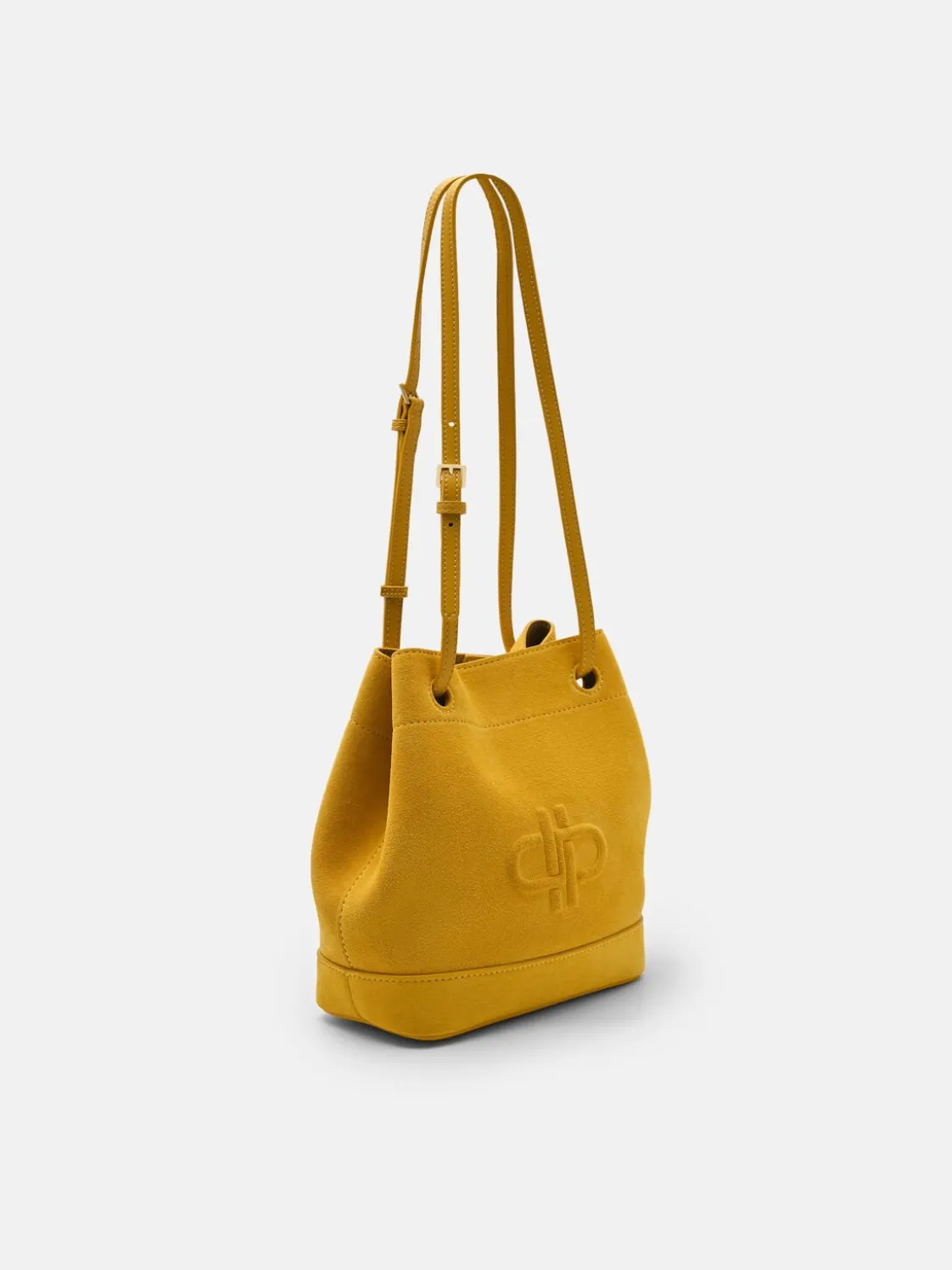 Loli Suede Bucket Bag - Yellow
