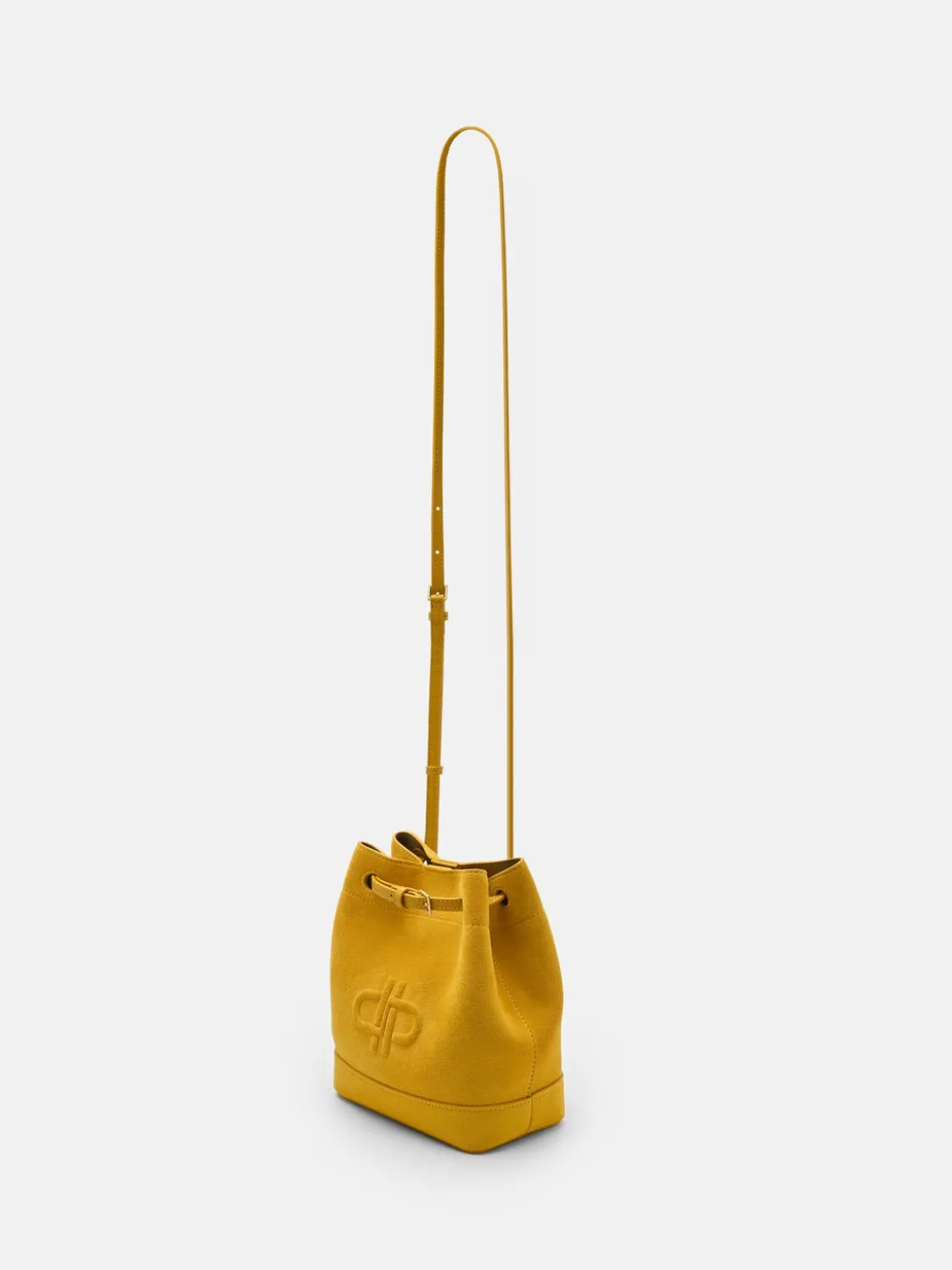 Loli Suede Bucket Bag - Yellow