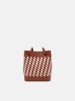Loli Woven Bucket Bag - Multi Weave