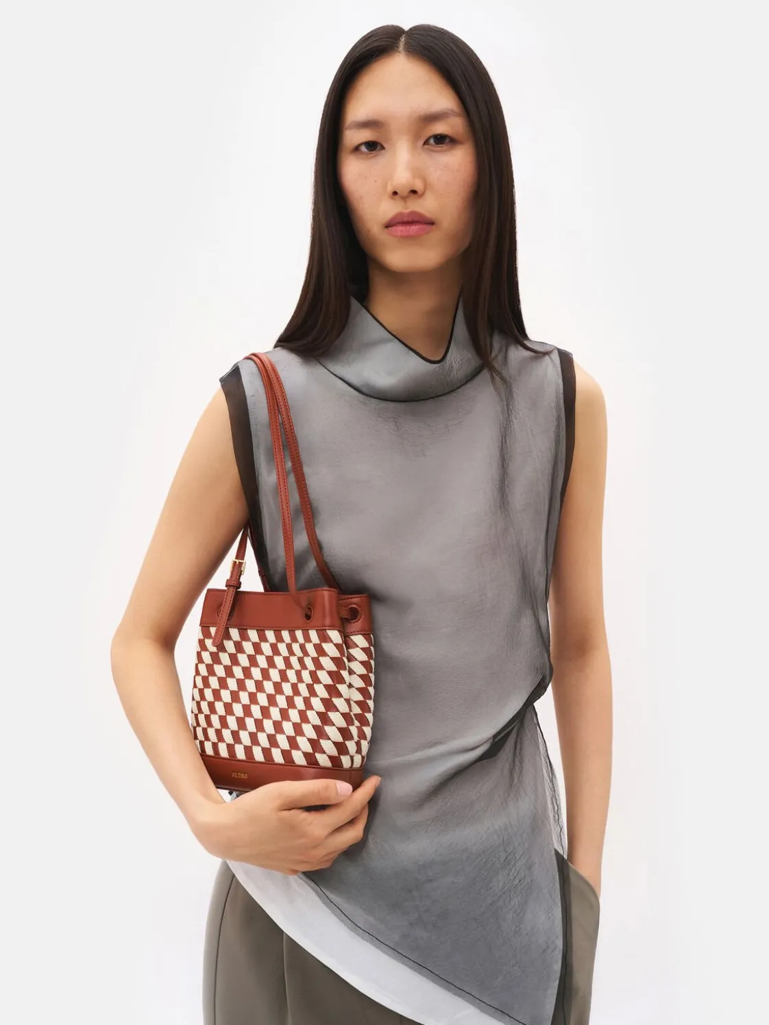 Loli Woven Bucket Bag - Multi Weave