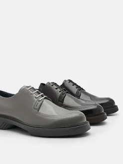 Loop Leather Derby Shoes - Dark Brown