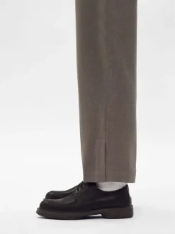 Loop Leather Derby Shoes - Dark Brown
