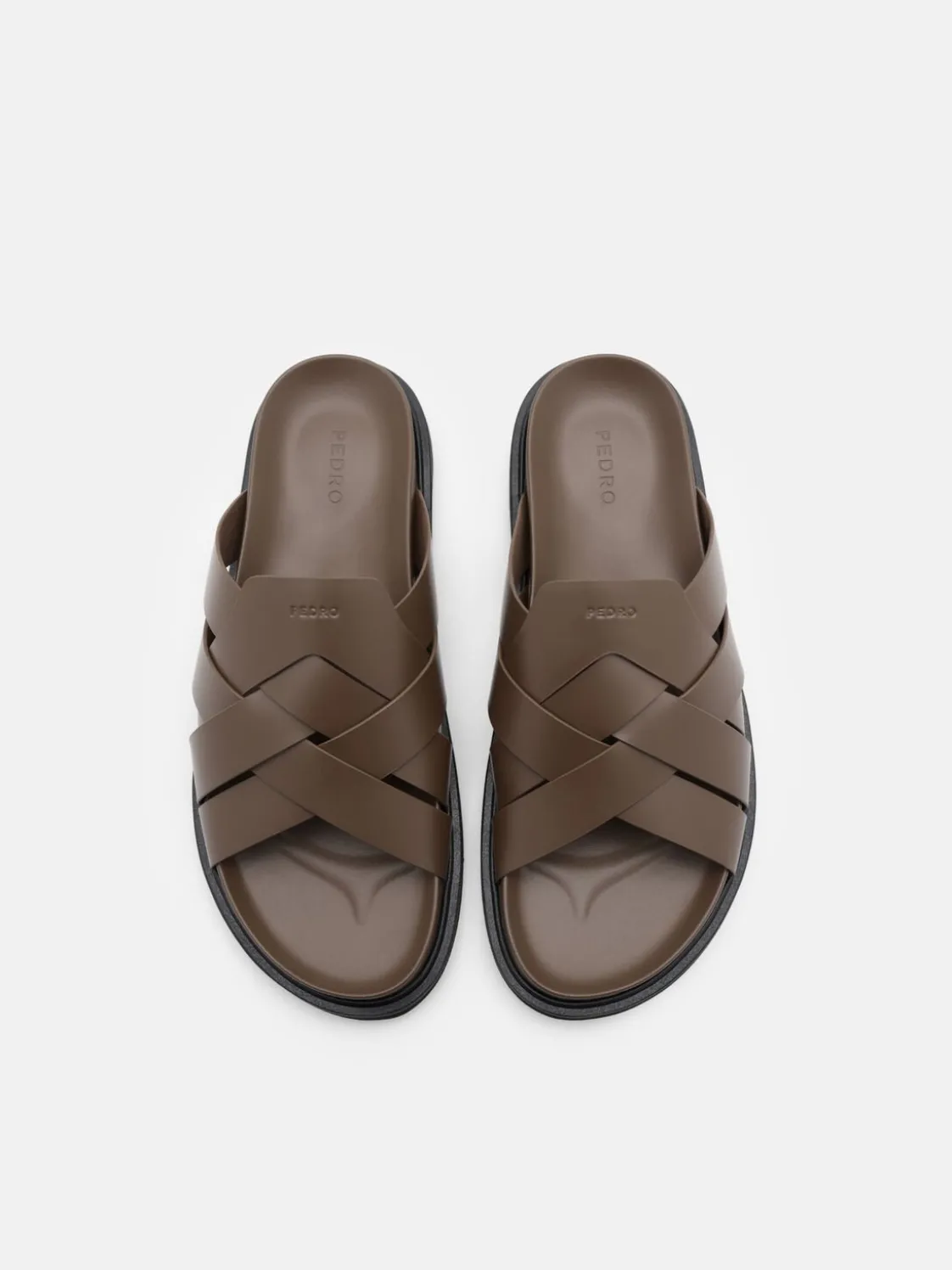 Lukas Slide Sandals - Brown