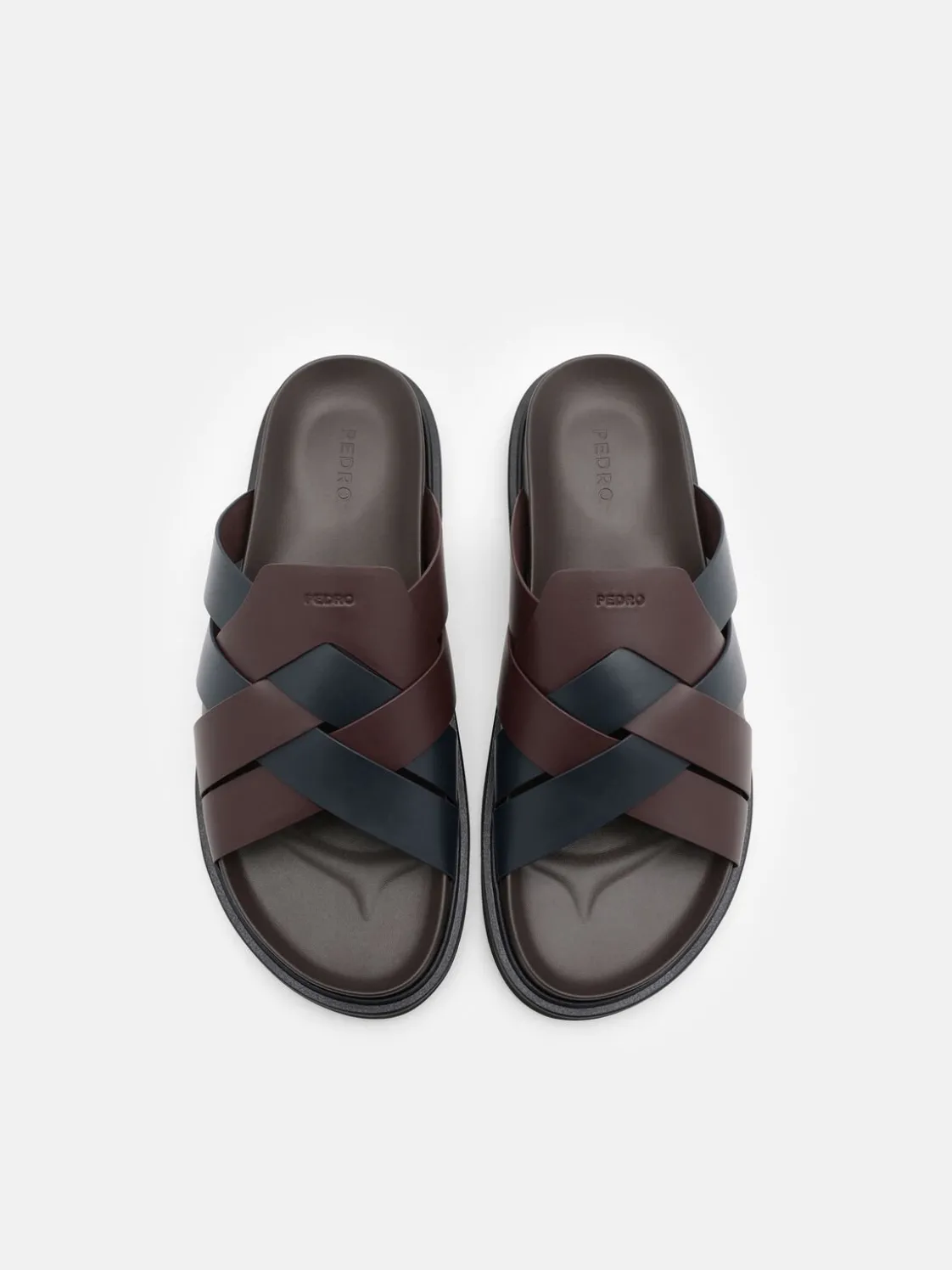 Lukas Slide Sandals - Dark Brown