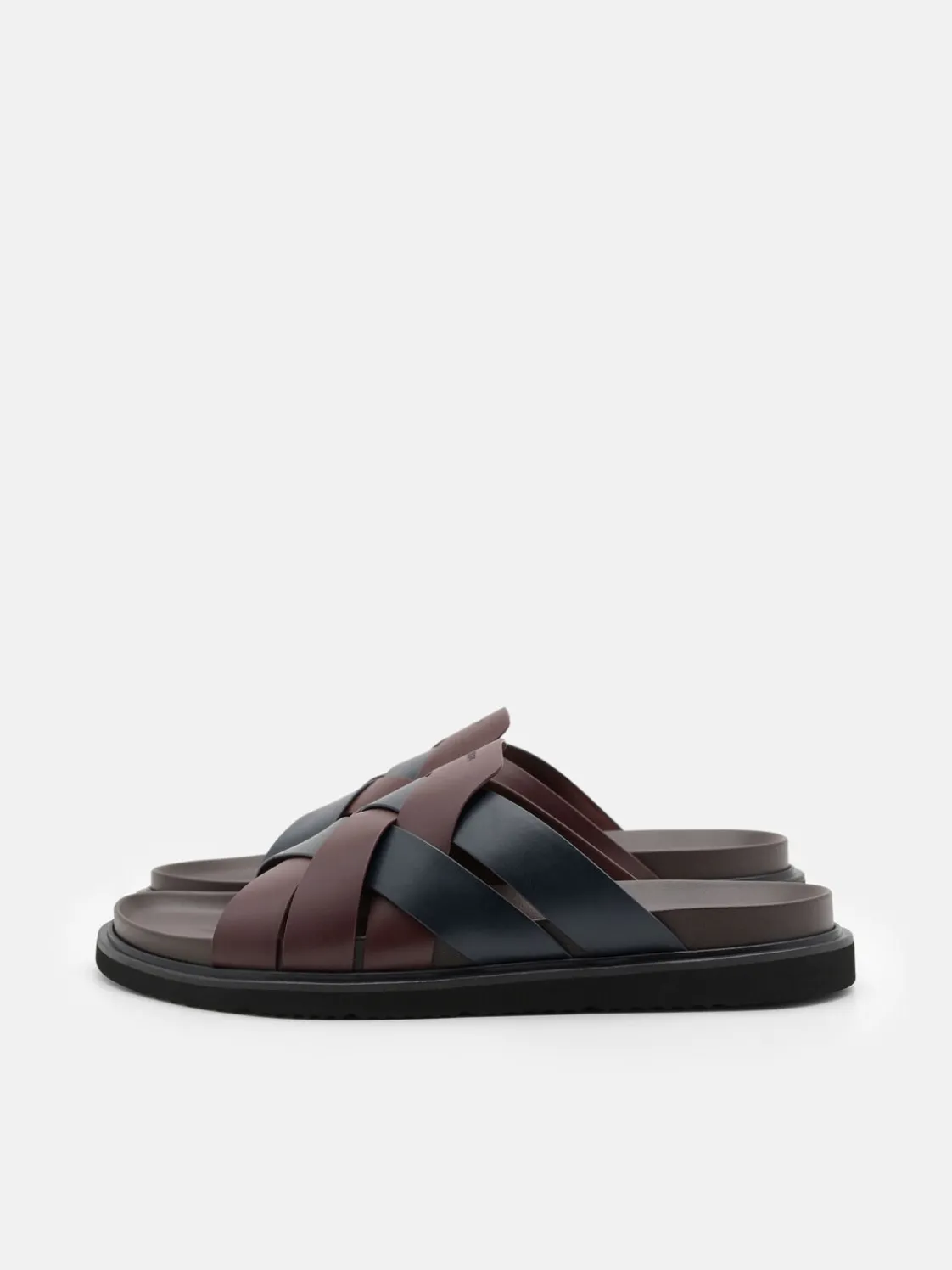 Lukas Slide Sandals - Dark Brown
