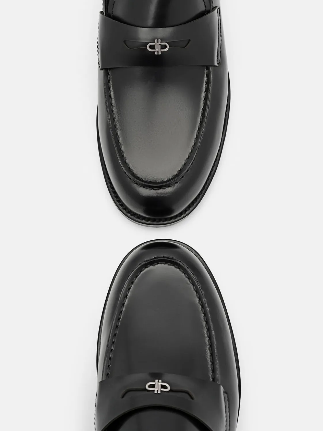 Mackenzie Leather Mule Loafers - Black