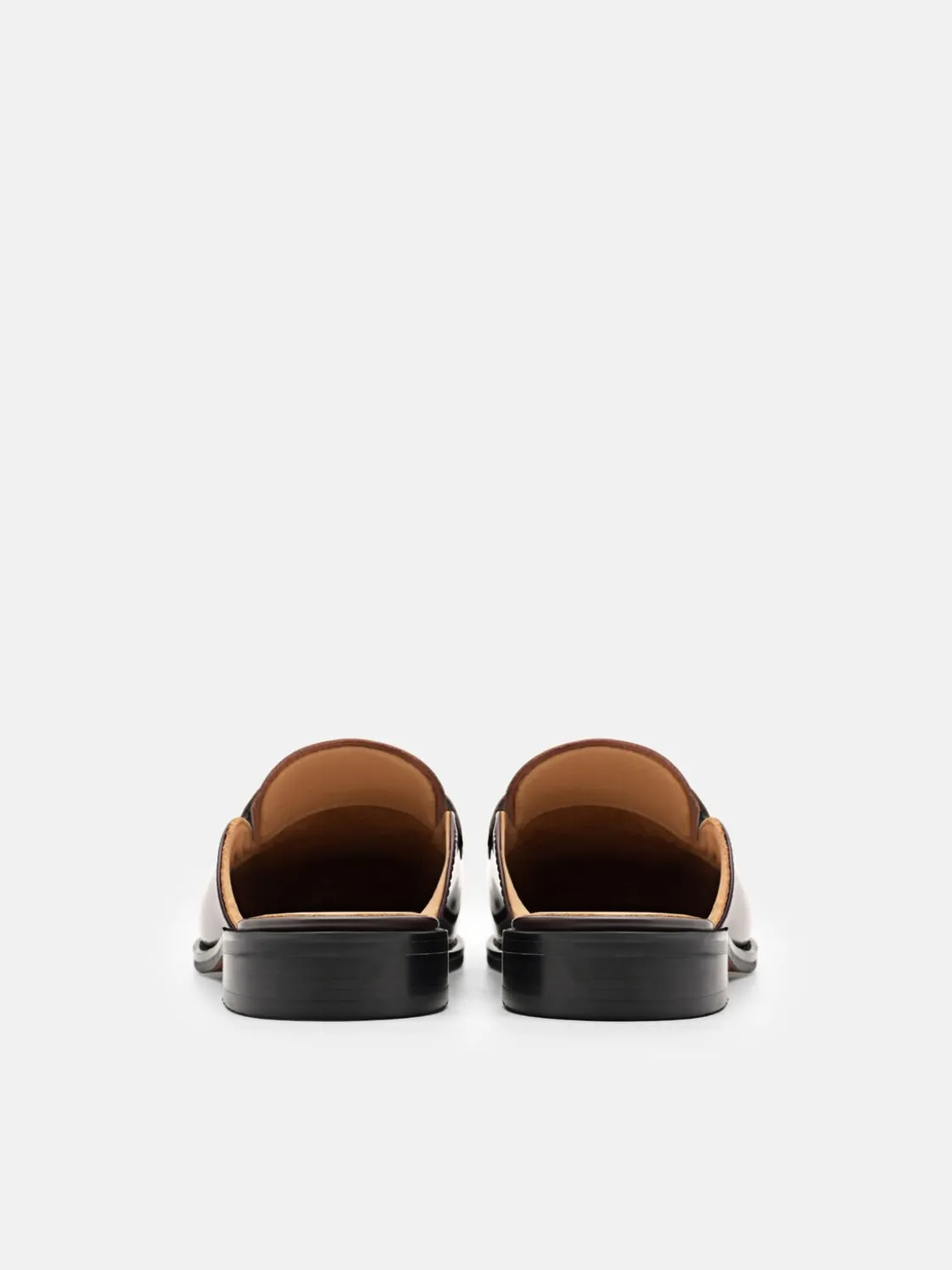 Mackenzie Leather Mule Loafers - Dark Brown