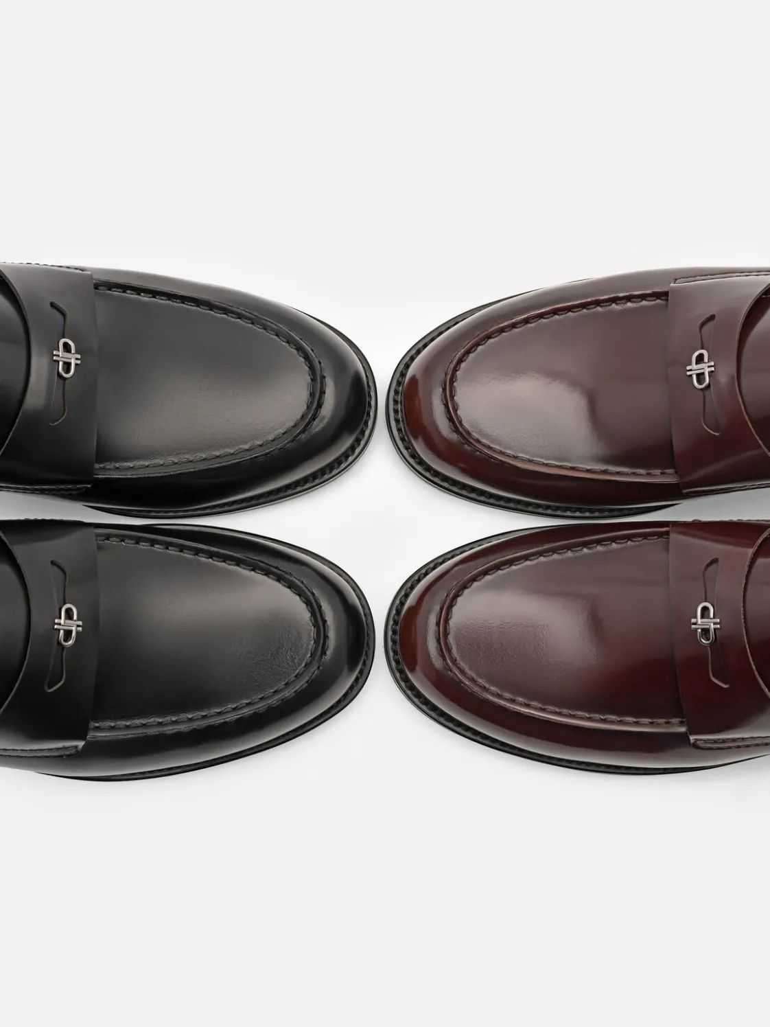 Mackenzie Leather Mule Loafers - Dark Brown