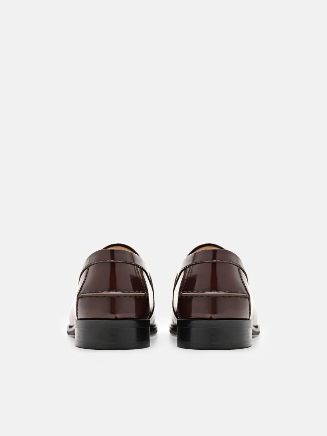 Mackenzie Leather Penny Loafers - Dark Brown