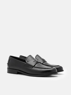 Mackenzie Leather Penny Loafers - Black