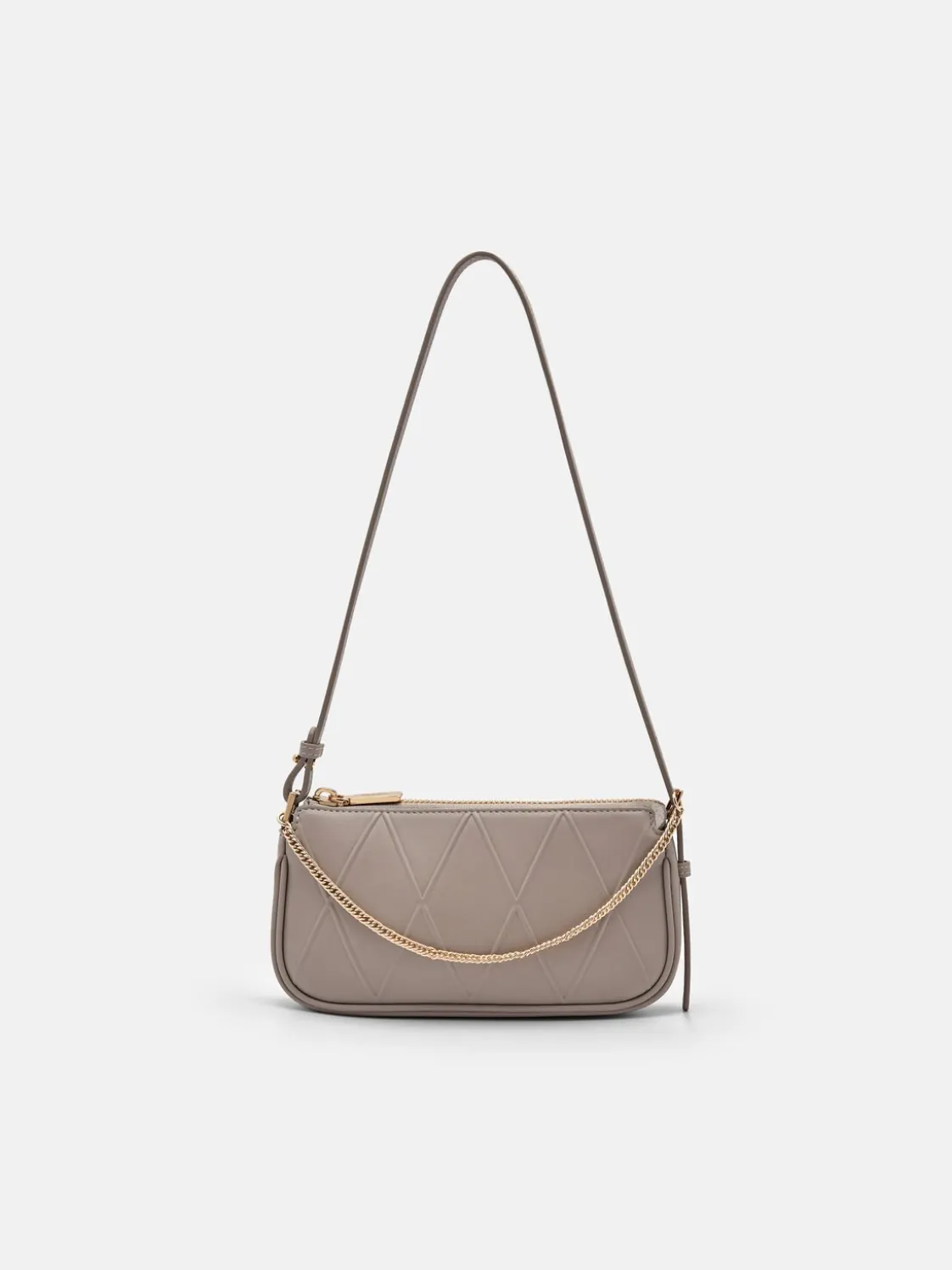 Maddy Leather Pouch - Taupe