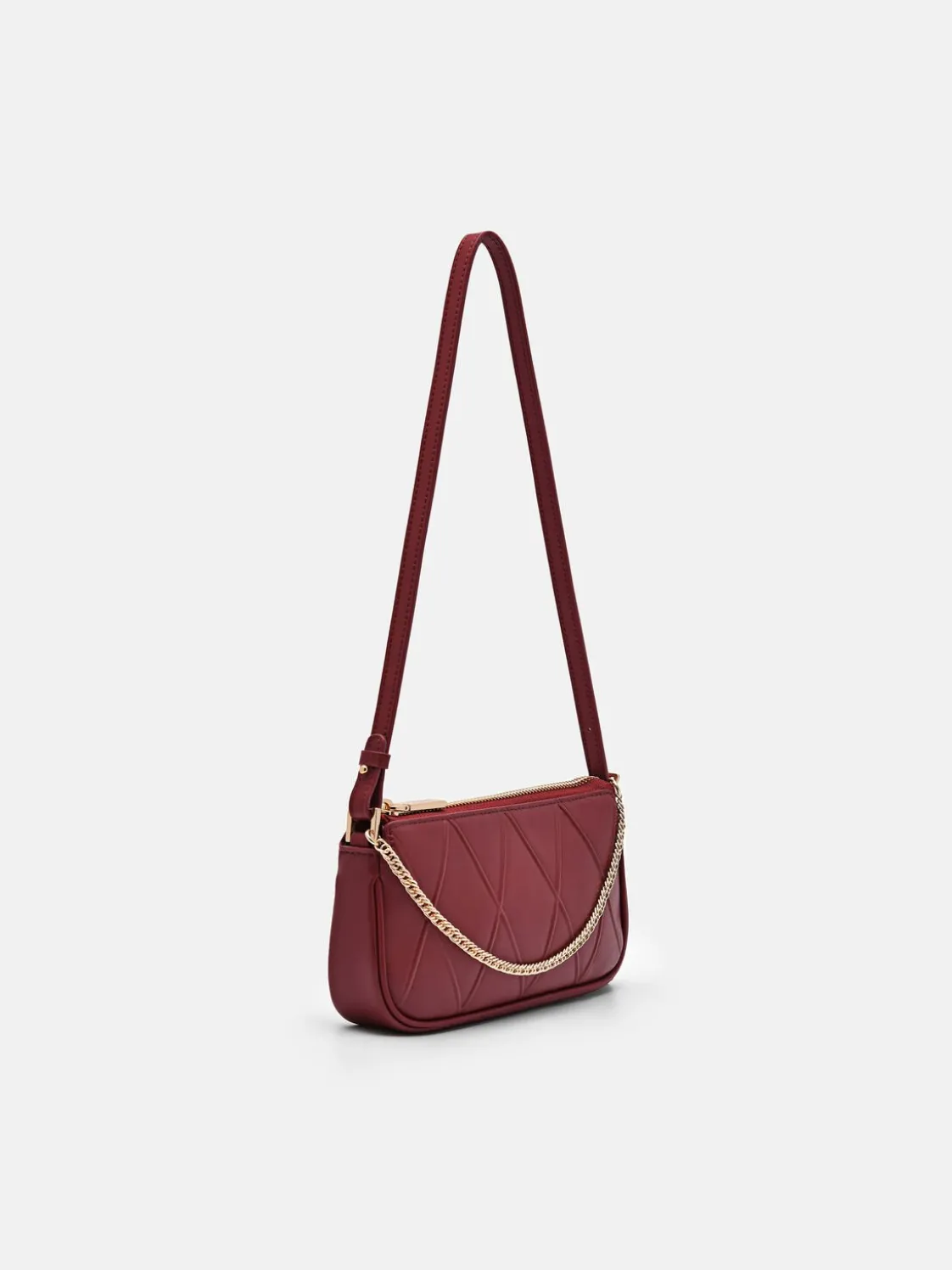 Maddy Leather Pouch - Wine