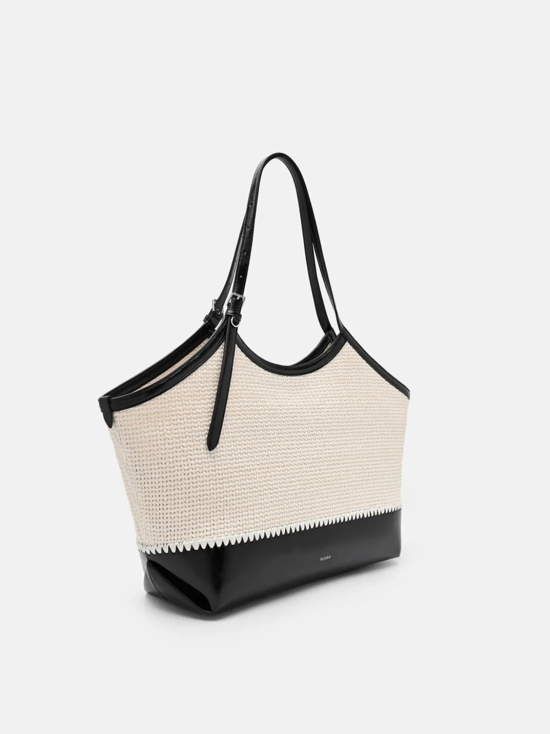 Melka Raffia Oversized Tote Bag - Chalk Raffia